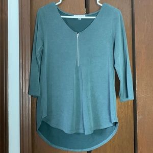 Soft gray green blouse